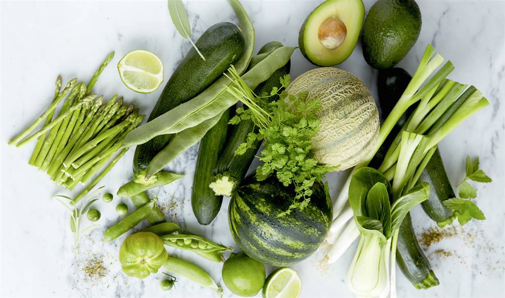 beneficios alimentos color verde