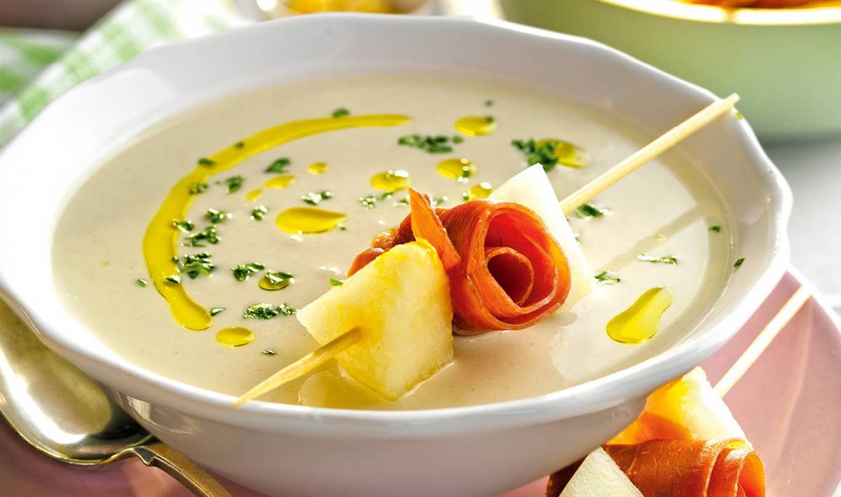 Ajoblanco de melón