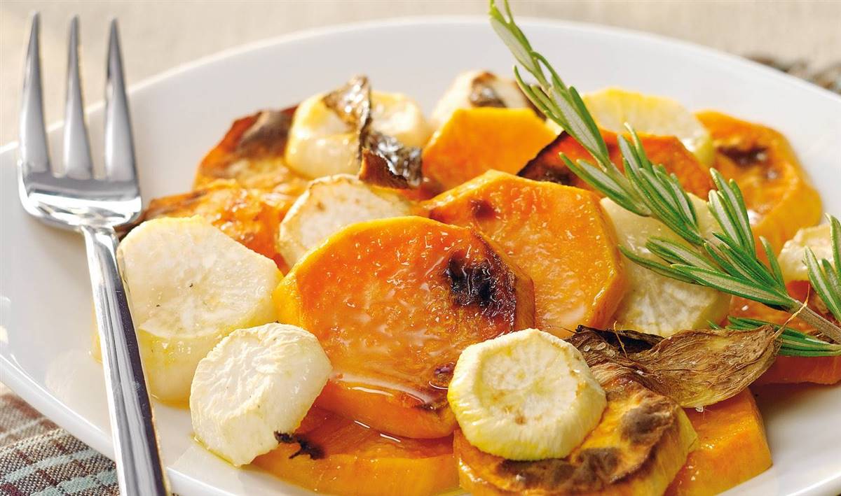 Delicias otoñales con salsa de mandarina