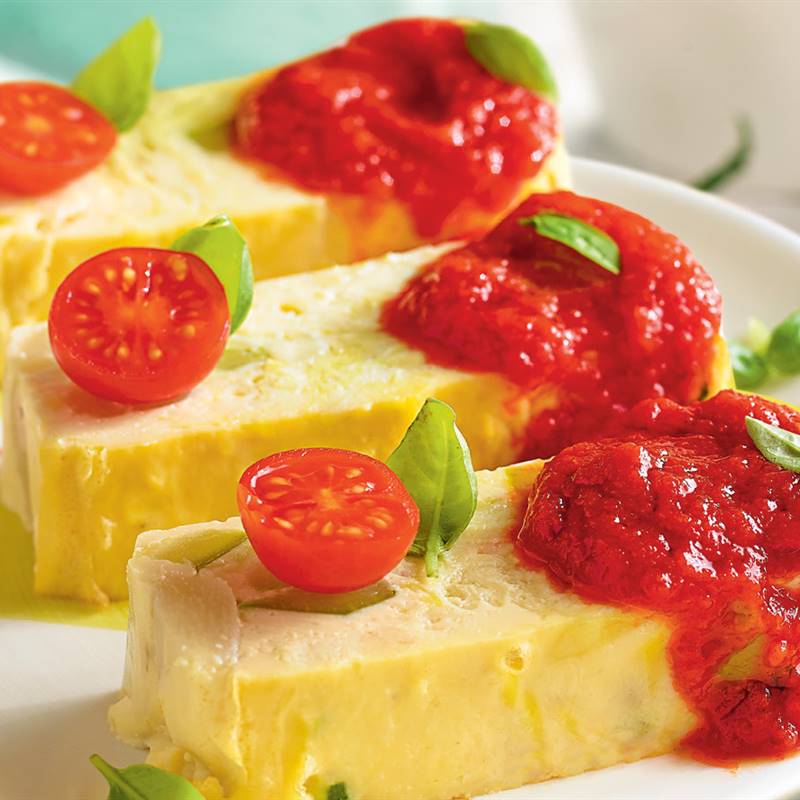 Pastel de puerros y espárragos