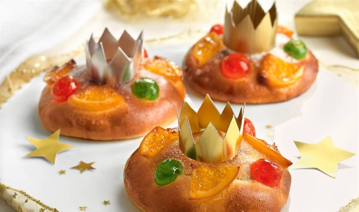 Mini roscones de Reyes