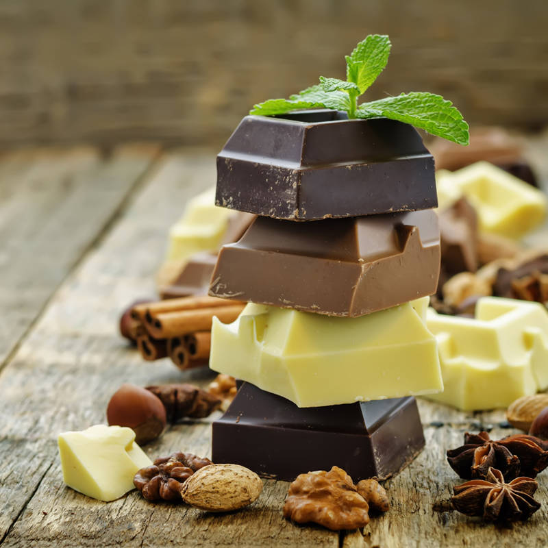 atención chocolate con estevia edulcorantes