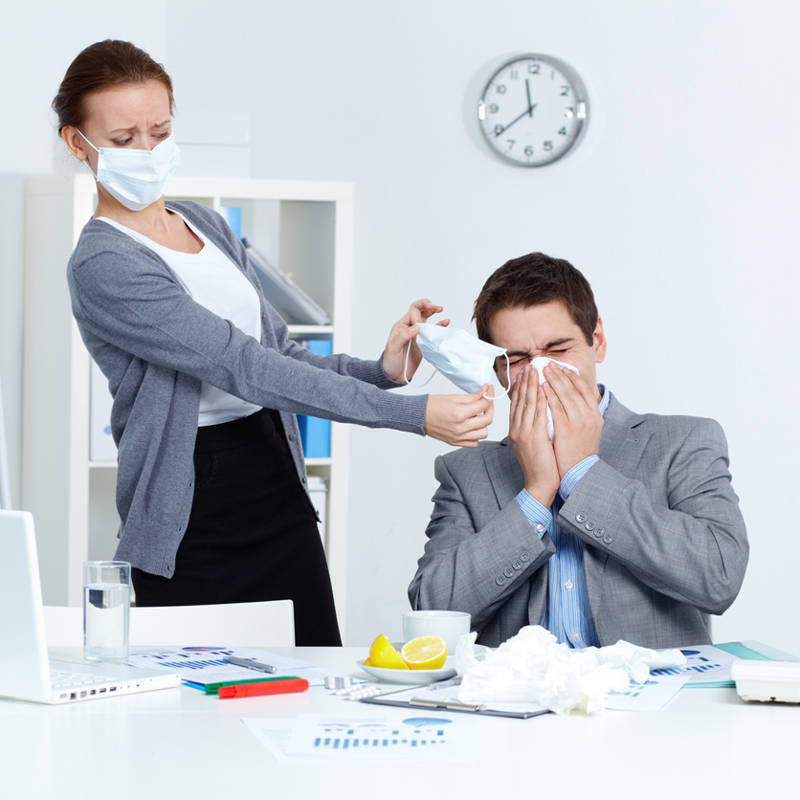 estornudo contagio virus