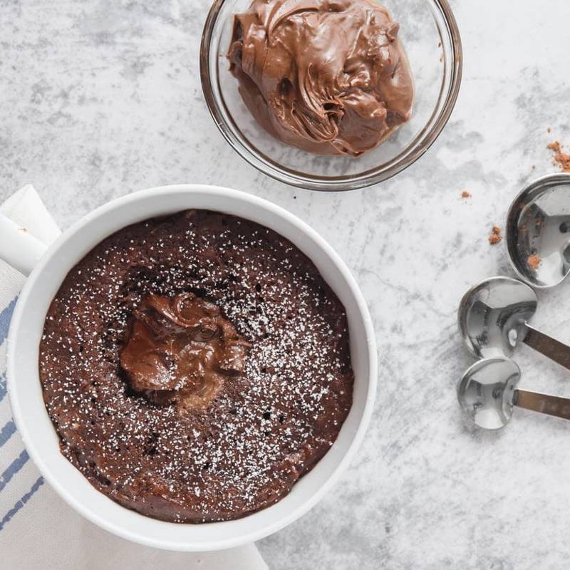  Mug cake al microondas sin gluten: el placer irresistible para amantes del chocolate que no engorda 