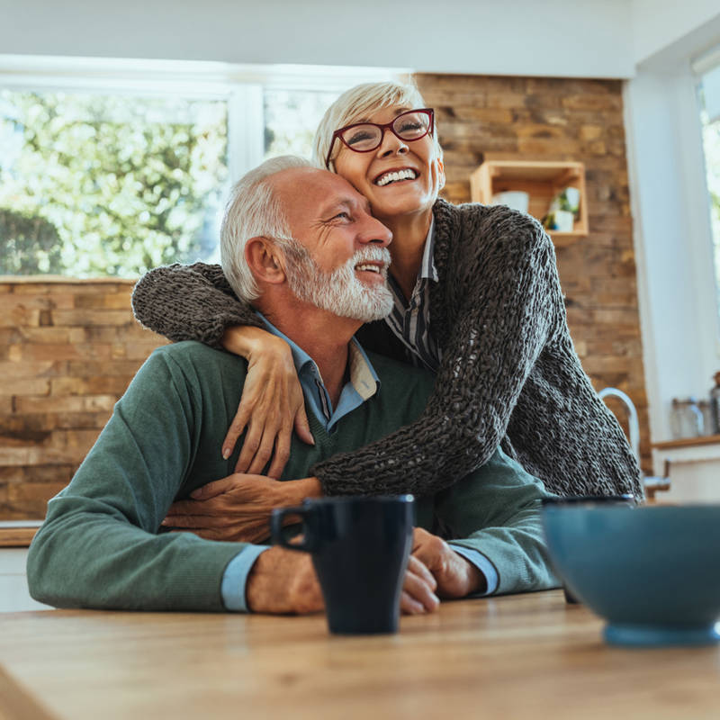 pareja madura feliz buena salud