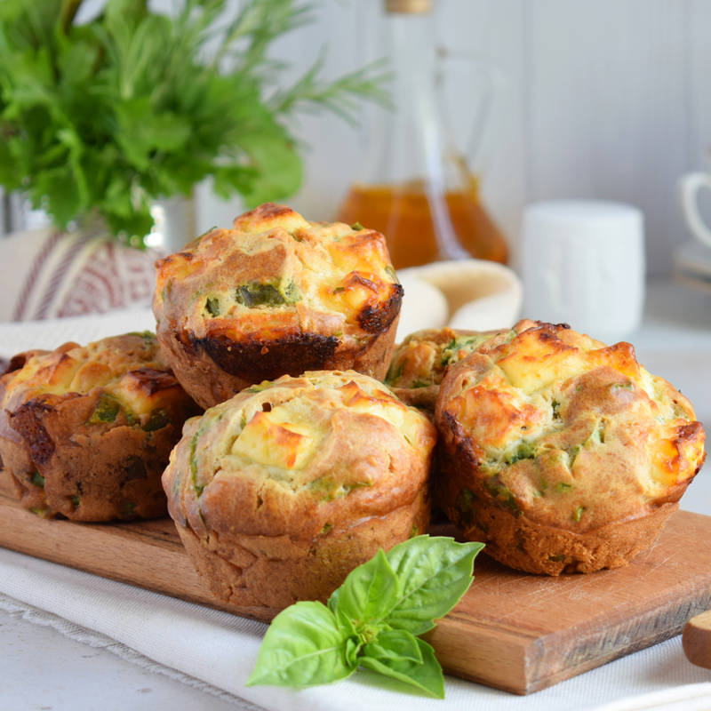 Muffins con clara de huevo: un placer salado lleno de colágeno