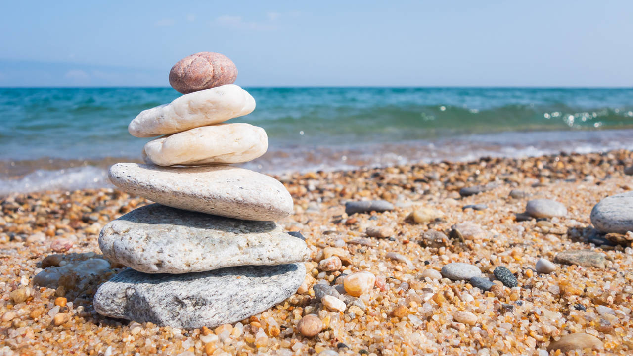 filosofia zen playa piedras