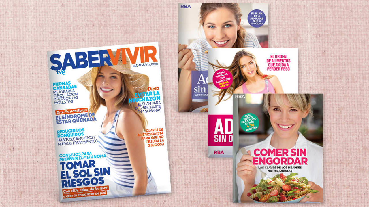 Consigue el pack del verano: tu revista Saber Vivir + un libro de dieta