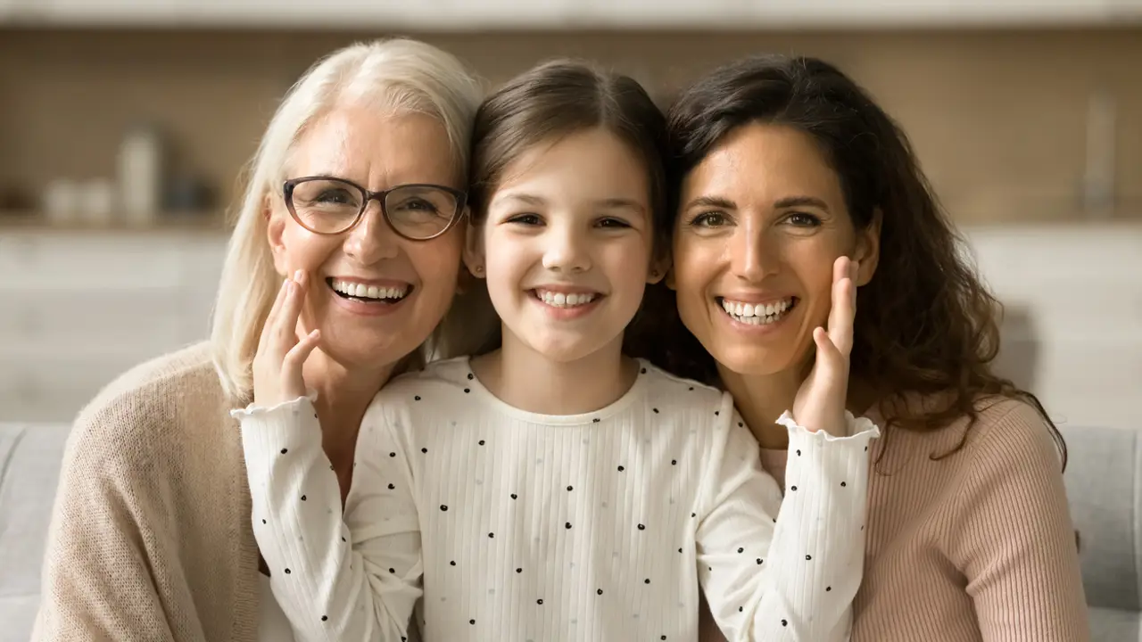 Madre, hija y nieta