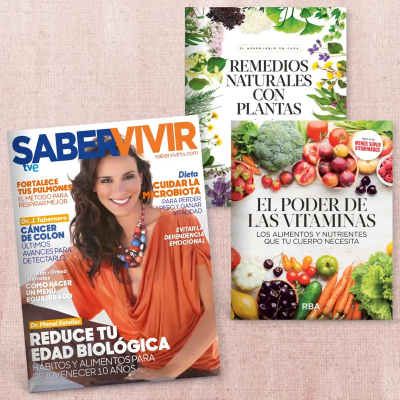 Llévate a casa el pack más saludable: tu revista Saber Vivir más una guía práctica para cuidarte de la manera más natural