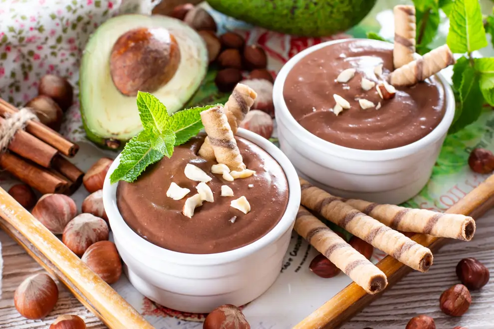 Mousse de aguacate y cacao