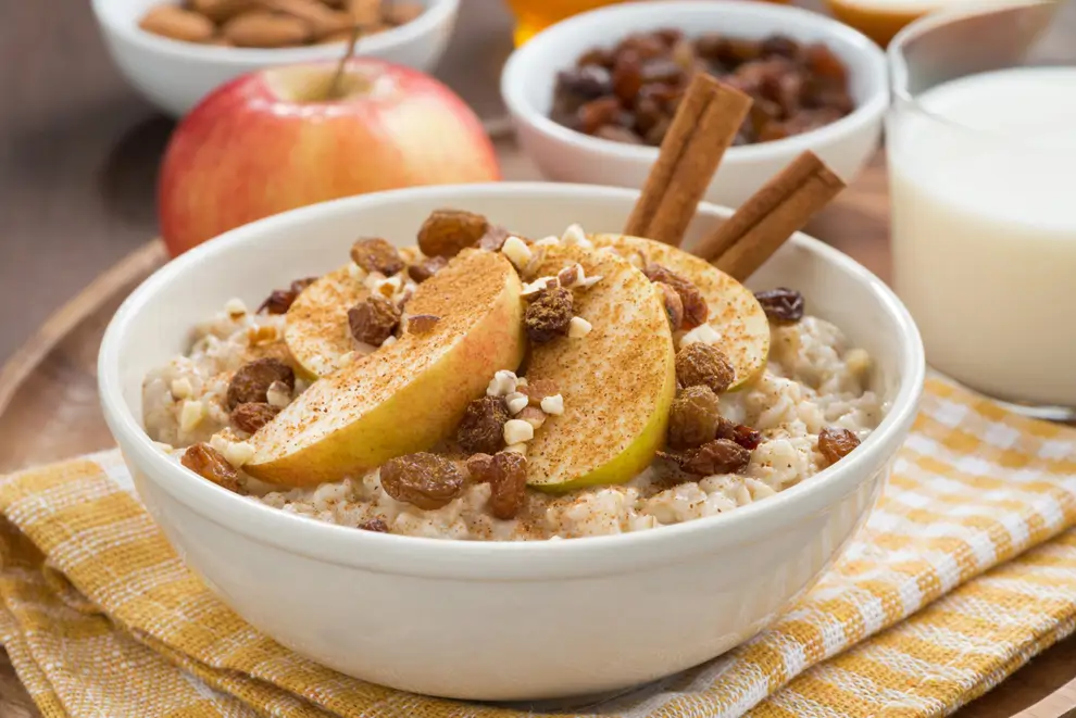 Avena y manzana