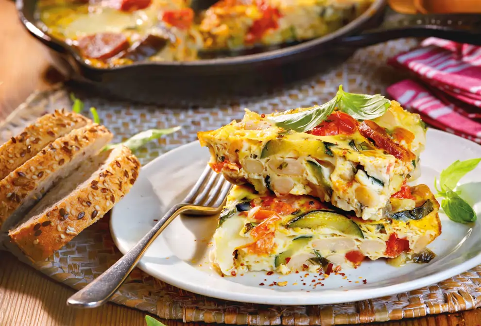 fritatta con alubias 