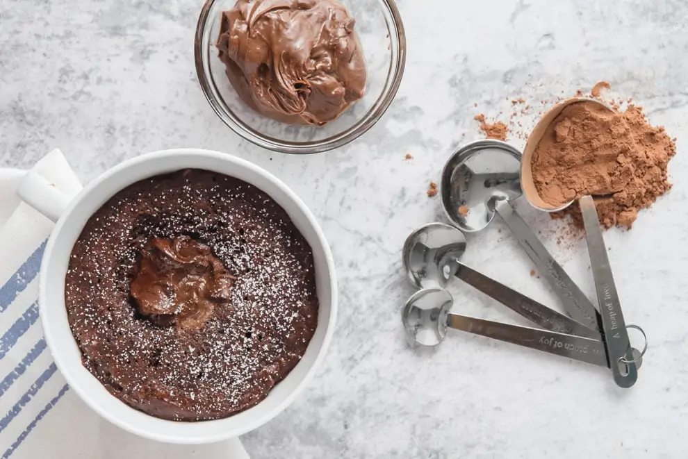 mug cake sin gluten