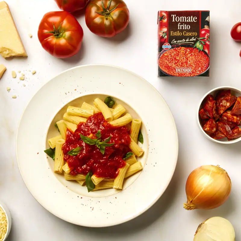 Prepara un plato rápido, fácil y muy nutritivo con el tomate frito que mejor se conserva
