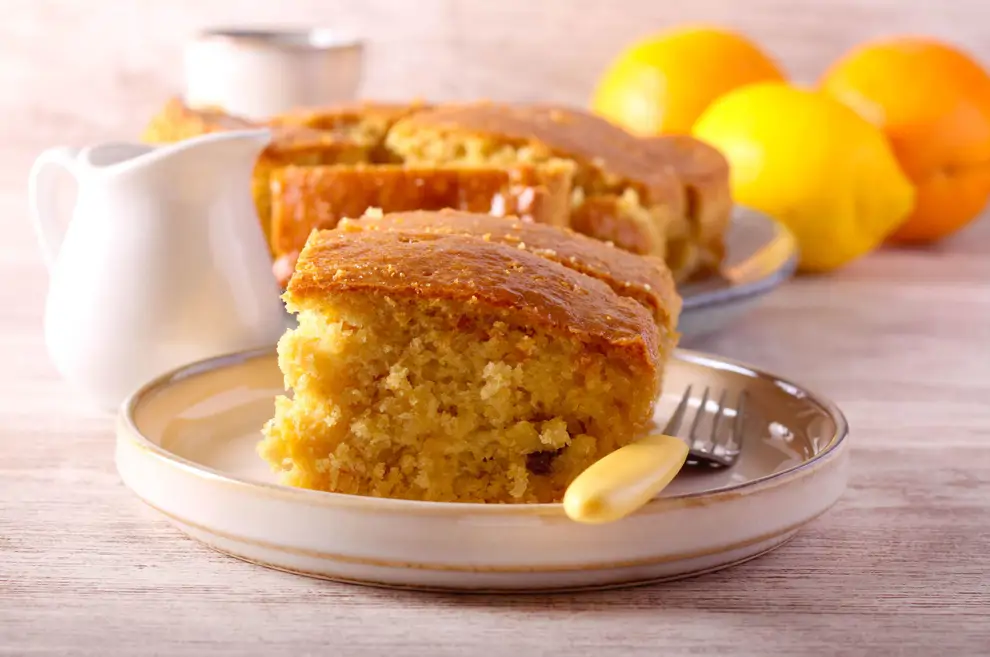 bizcocho de avena y naranja