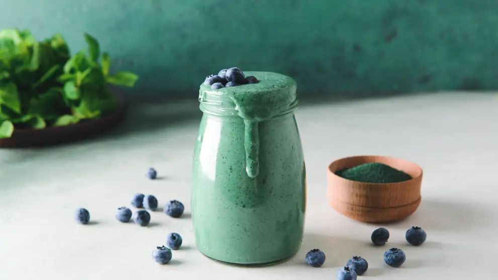 Batido de espirulina