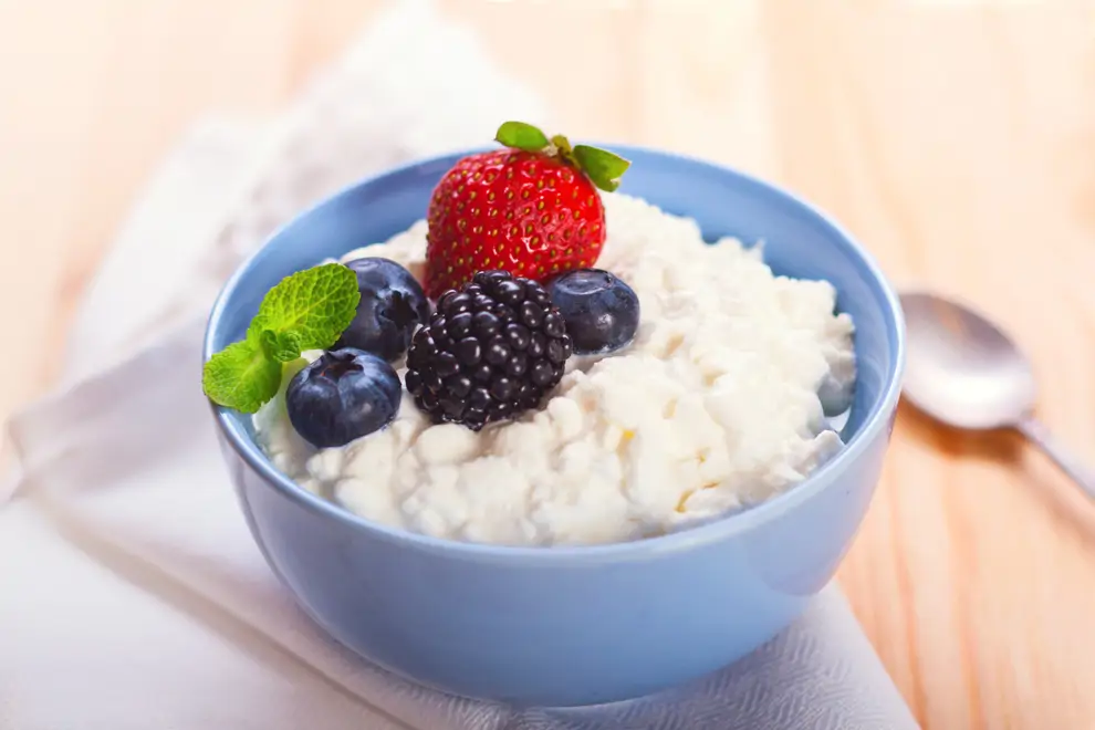 Requesón con frutas