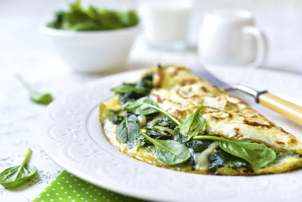 Tortilla de espinacas