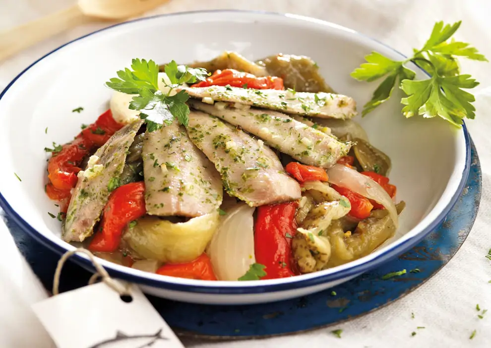 sardinas con escalivada 