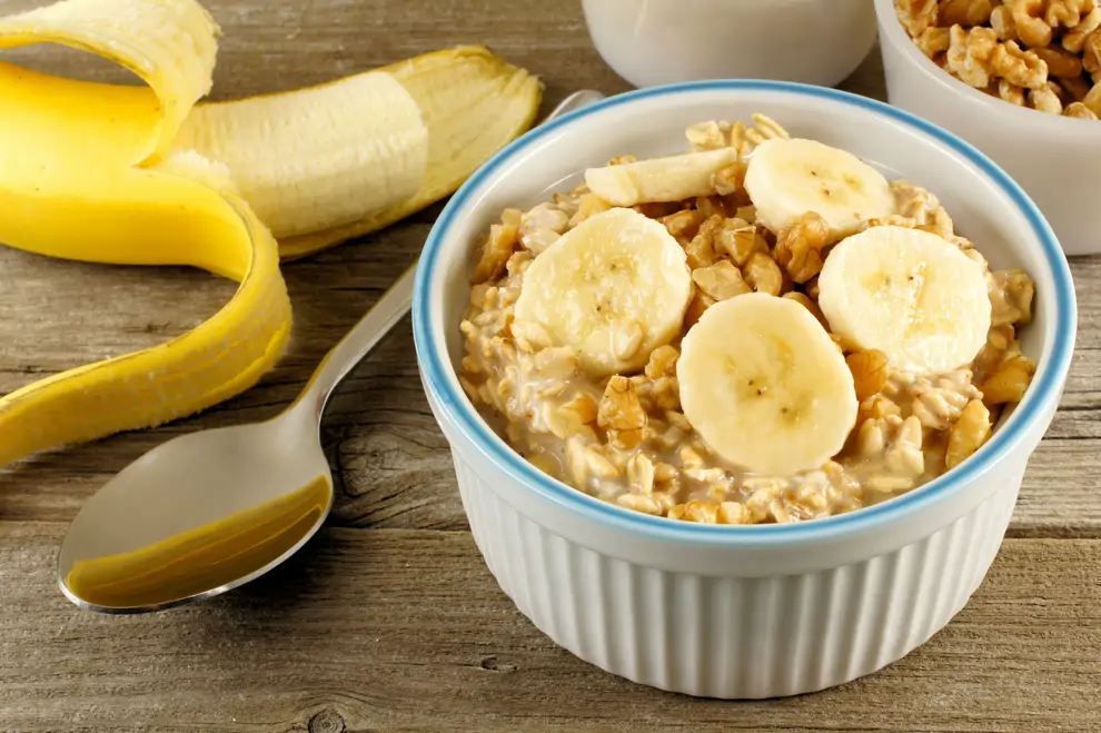 Avena con plátano