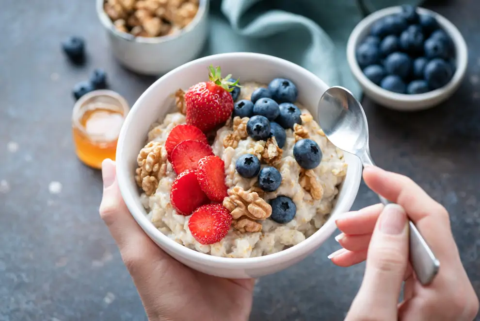postre avena frutos azúcar