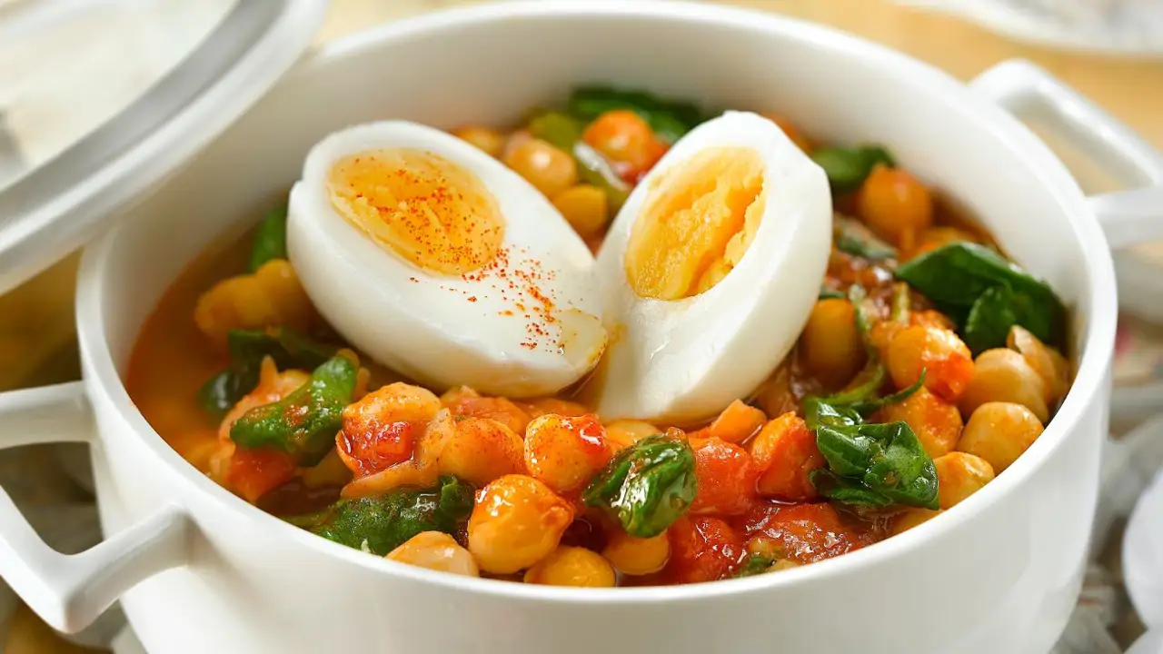 garbanzos con huevo duro
