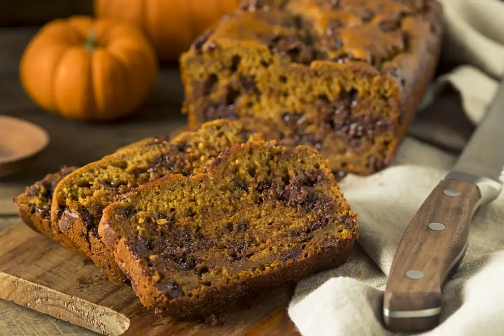 Bizcocho de calabaza con cacao