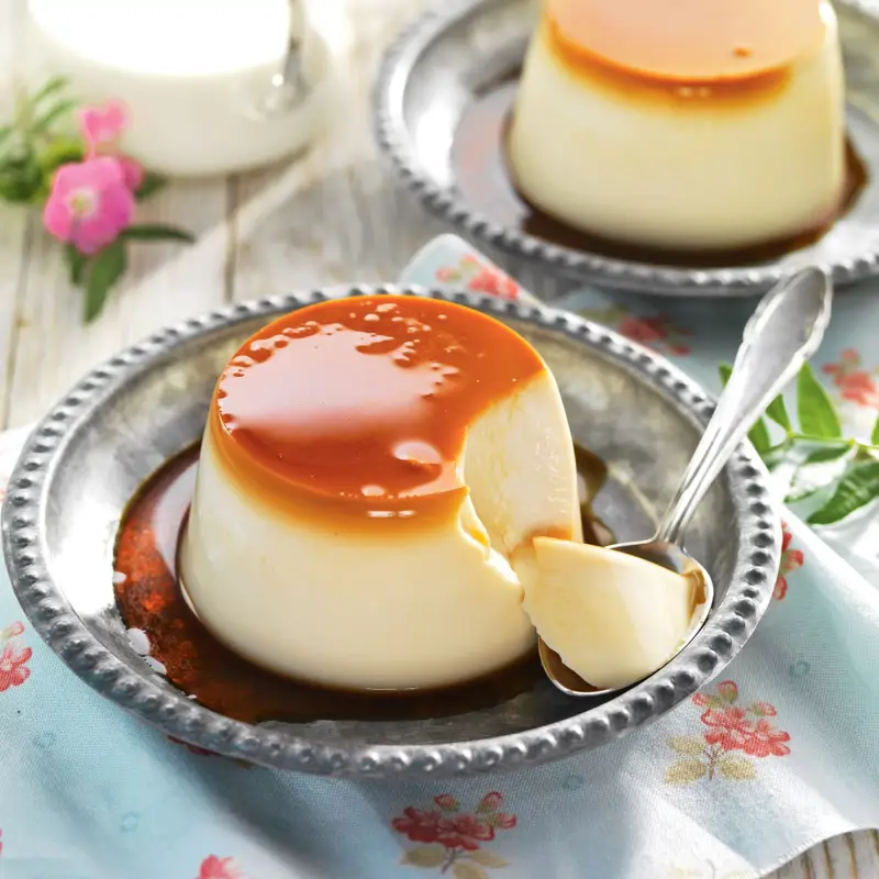 Flan delicioso proteico sin horno que quita el antojo de dulce y evita picos de glucosa