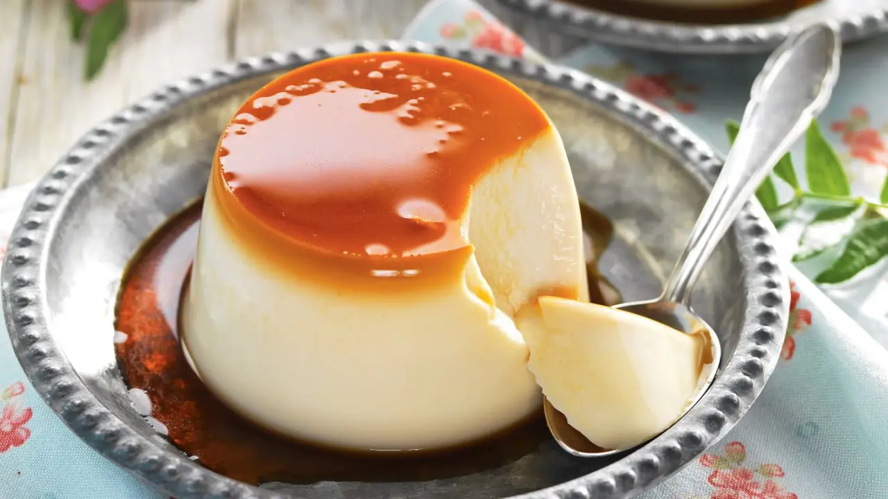 Flan delicioso proteico sin horno que quita el antojo de dulce y evita picos de glucosa