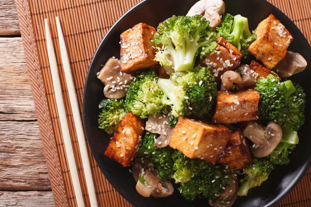 tofu con verduras