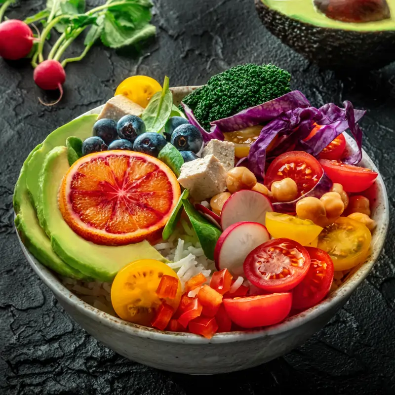 Ensalada arcoíris 