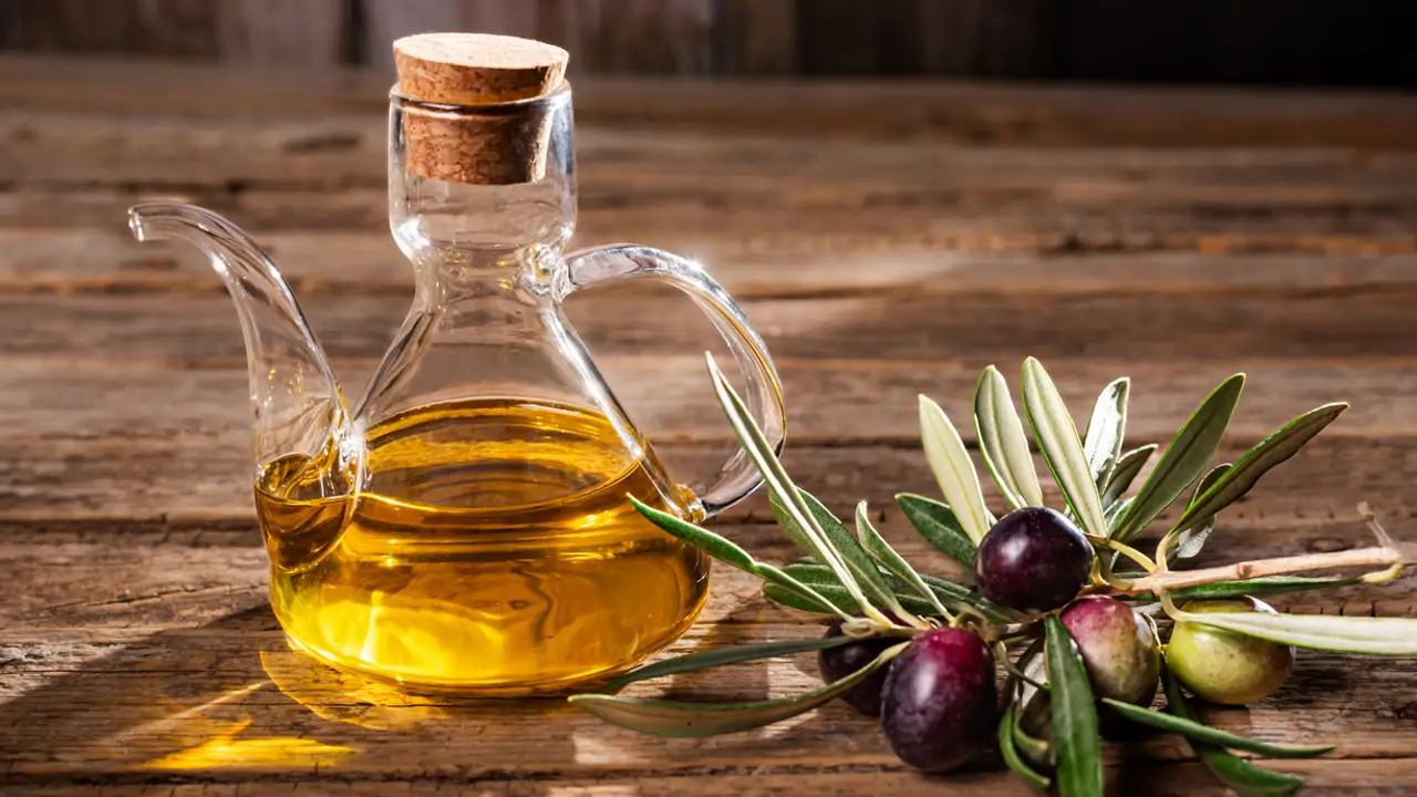 Aceitera de aceite oliva extra virgen