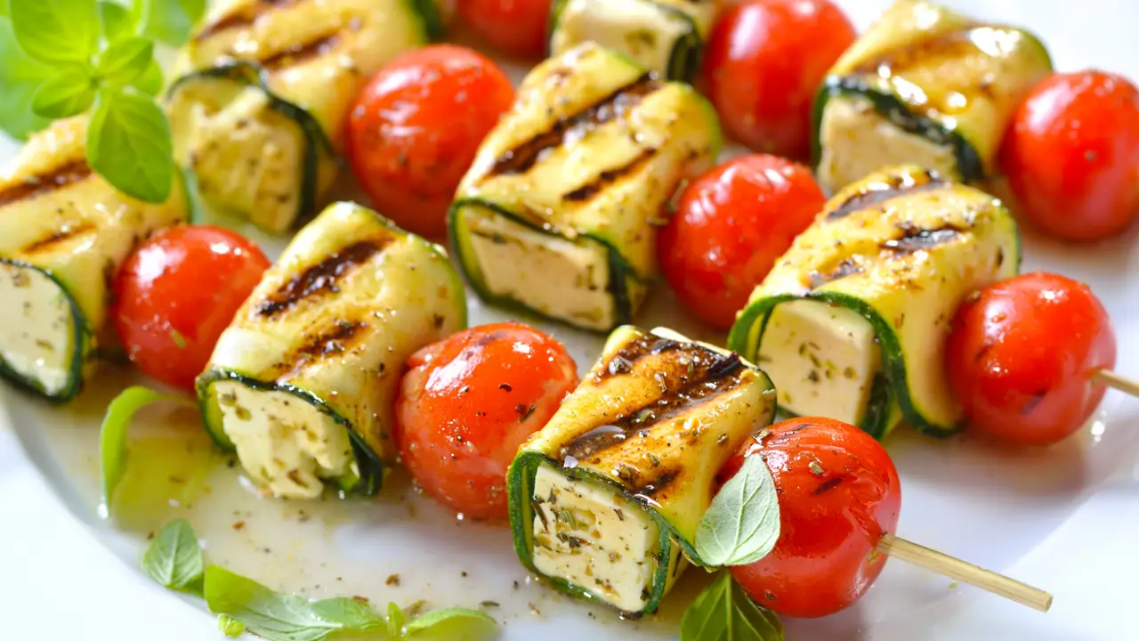 cena receta calabacin tomate cherry