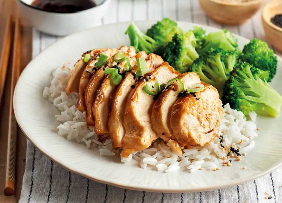 pollo con salsa teriyaki 