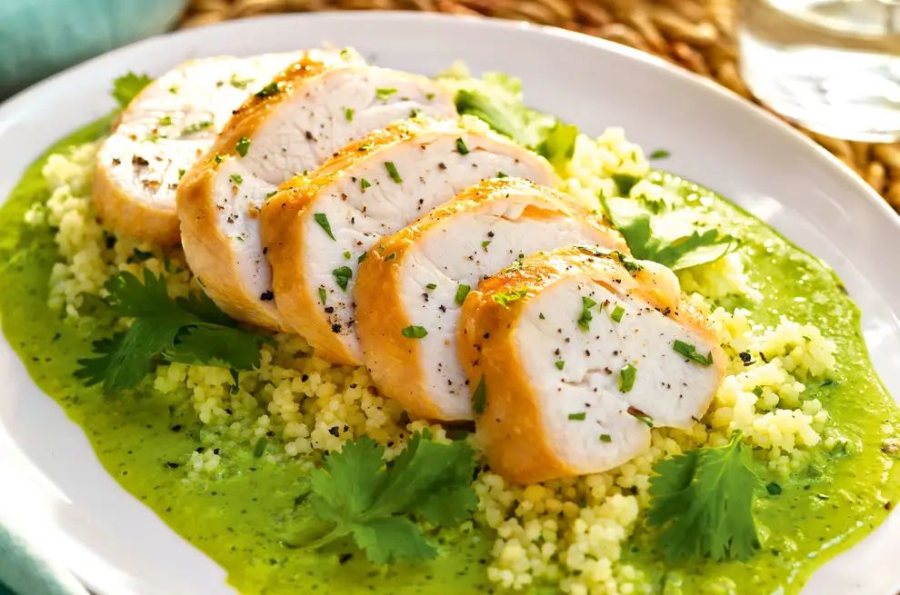 pollo con salsa verde 