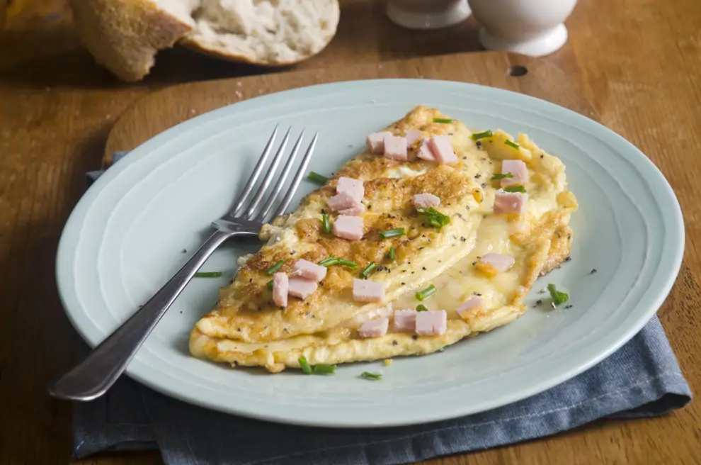 tortilla francesa con queso